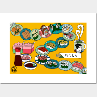 Kuru Kuru Sushi Train Posters and Art